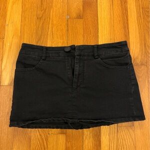 Princess Polly Classic Black Mini Skirt